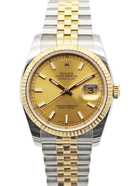 rolex datejust two tone 36mm 1800|Rolex Datejust 36 with diamonds.